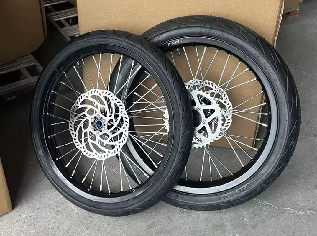 Sur Ron Supermoto Street Road Ride Conversion Kit Chaoyang Tire Rim Wheel Kit for Surron Light Bee Electric Dirt Bike
