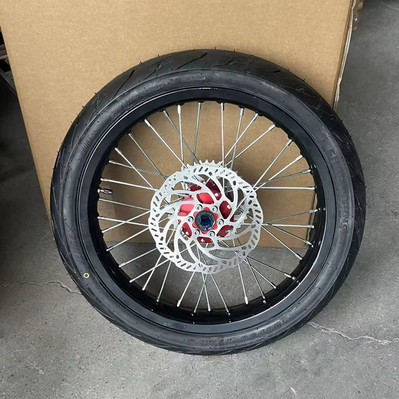 Sur Ron Supermoto Street Road Ride Conversion Kit Chaoyang Tire Rim Wheel Kit for Surron Light Bee Electric Dirt Bike